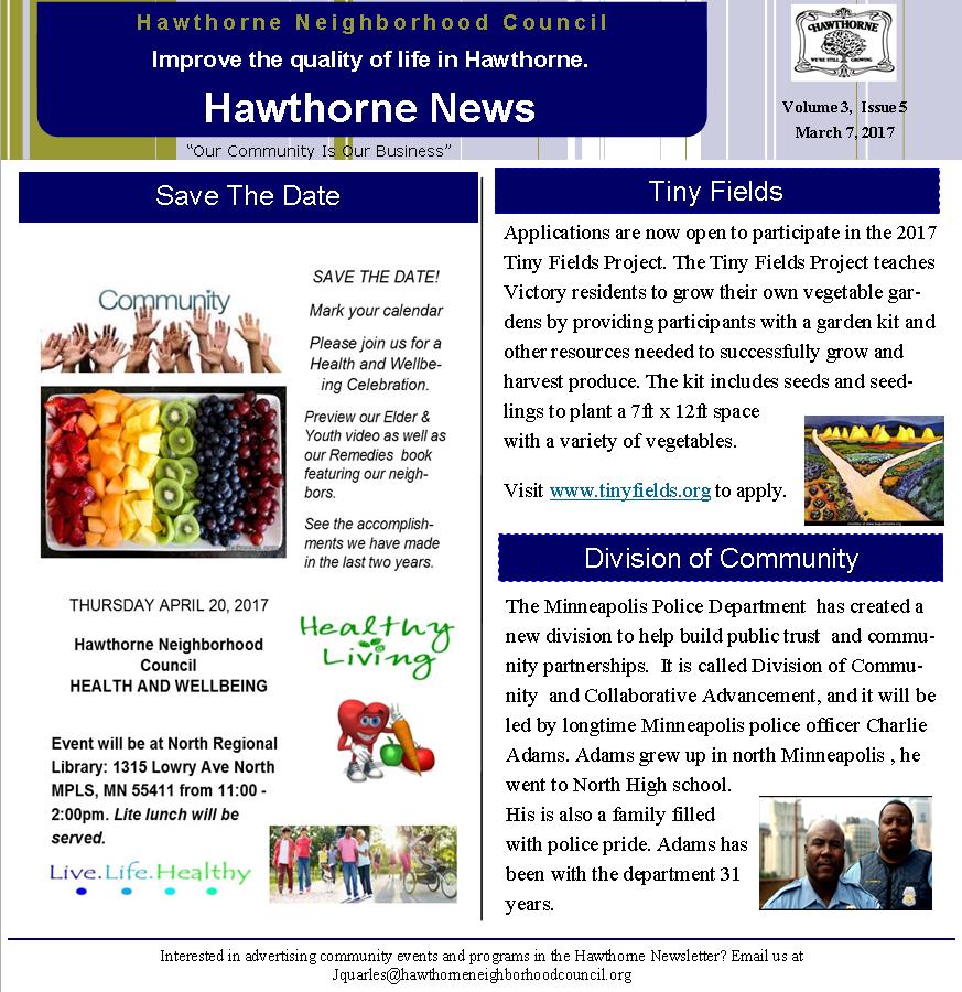 weekly newsletter
