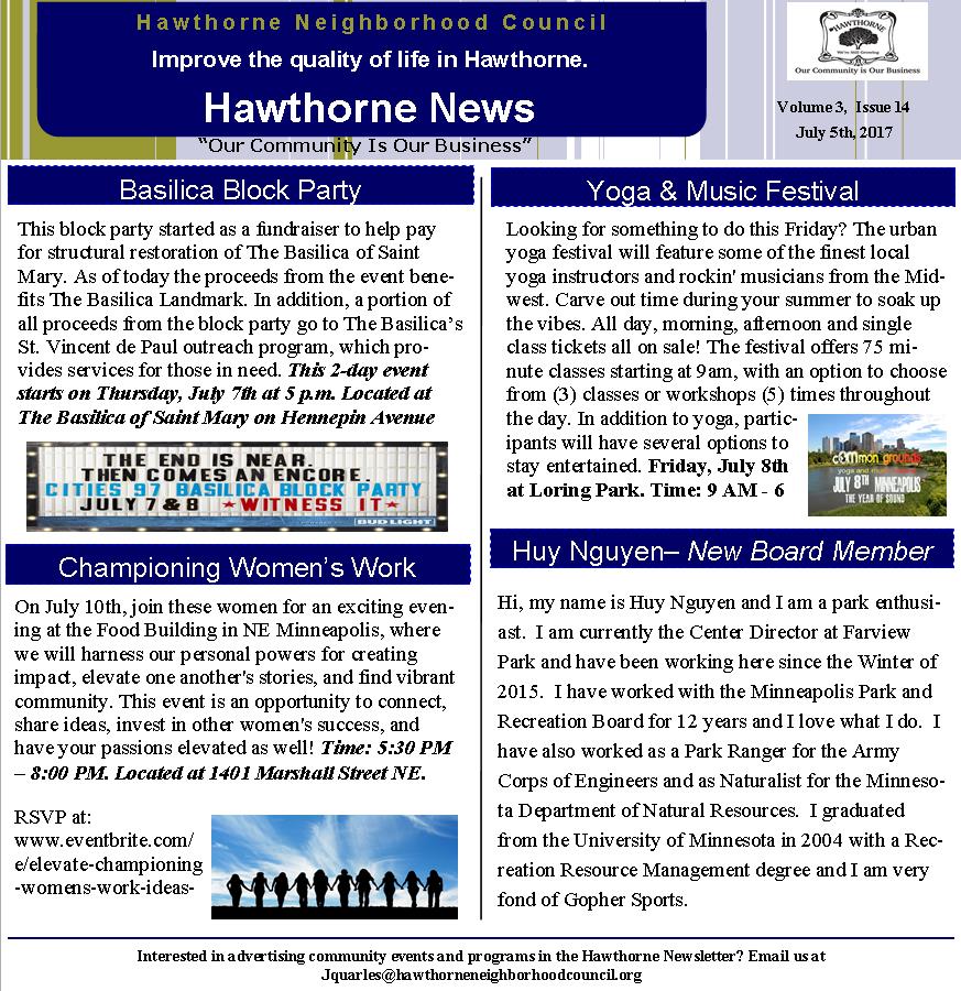bi weekly newsletter volume 3 issue14 hawthorne neighborhood council